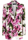 Dolce & Gabbana Floral-print Stretch-cotton Blazer In Multi Floral