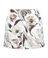 Dolce & Gabbana Floral-print Swim Shorts In White