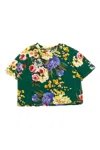 Dolce & Gabbana Floral Print T-shirt In Green