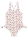 Dolce & Gabbana Small Rose-print One-piece Swimsuit In White
