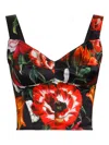 Dolce & Gabbana Flower-print Satin Corset