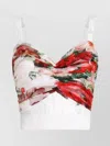 Dolce & Gabbana Floral Print Top Adjustable Straps