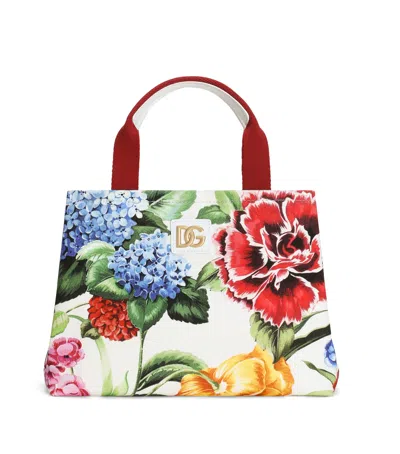 Dolce & Gabbana Kids' Floral Print Top-handle Bag