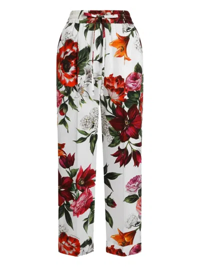 Dolce & Gabbana Floral-print Trousers
