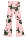 Dolce & Gabbana Floral-print Trousers In Pink