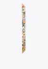 Dolce & Gabbana Floral Print Twill Headscarf In Multicolor