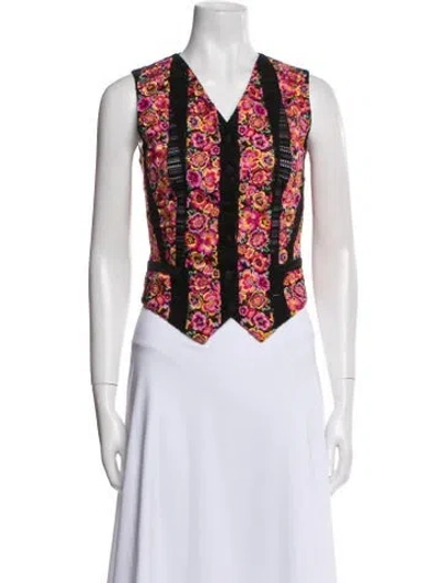 Pre-owned Dolce & Gabbana Floral Print Vest In Multi