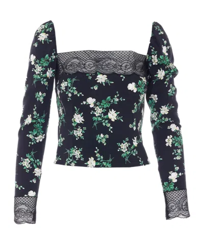 Dolce & Gabbana Dolce  Gabbana Floral Printed Blouse In Black