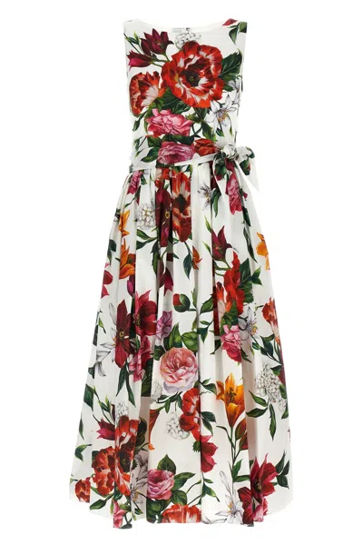 DOLCE & GABBANA FLORAL PRINTED DRESS
