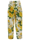 DOLCE & GABBANA DOLCE & GABBANA FLORAL PRINTED PLEATED PANTS