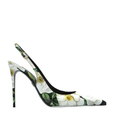 DOLCE & GABBANA DOLCE  GABBANA FLORAL PRINTED PUMPS
