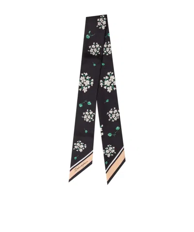 Dolce & Gabbana Pattern Scarf In Black