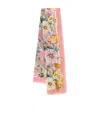 Dolce & Gabbana Floral Printed Scarf In Pink