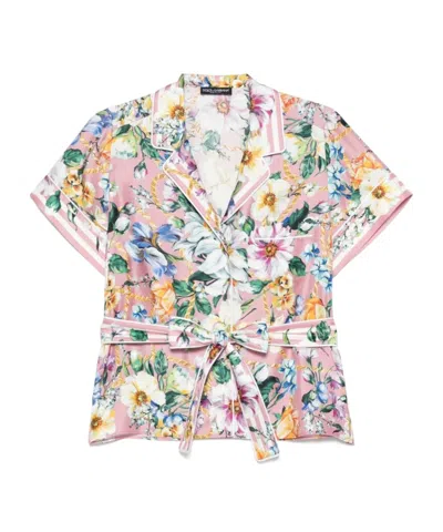 DOLCE & GABBANA DOLCE  GABBANA FLORAL PRINTED SHIRT