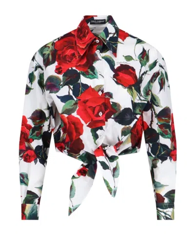 DOLCE & GABBANA DOLCE  GABBANA FLORAL PRINTED SHIRT