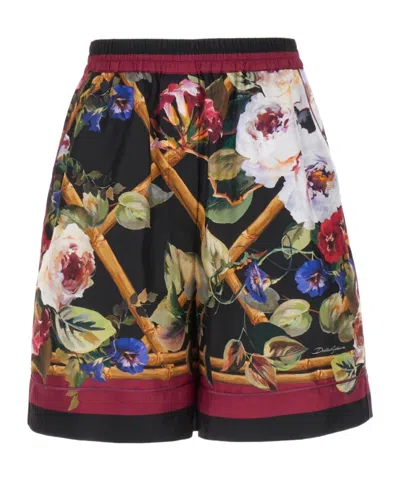 DOLCE & GABBANA FLORAL PRINTED SHORTS