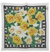 DOLCE & GABBANA FLORAL PRINTED SQUARE SCARF