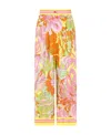 Dolce & Gabbana 60s-print Charmeuse Culottes In Pink