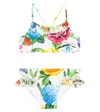 Dolce & Gabbana Floral Print Bikini In White