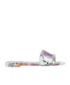 Dolce & Gabbana Women Sandals With Flowers In White