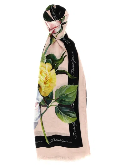 Dolce & Gabbana Floral Scarf In Multicolor