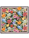 Dolce & Gabbana Square Floral Print Lightweight Scarf 50x50 In Multi