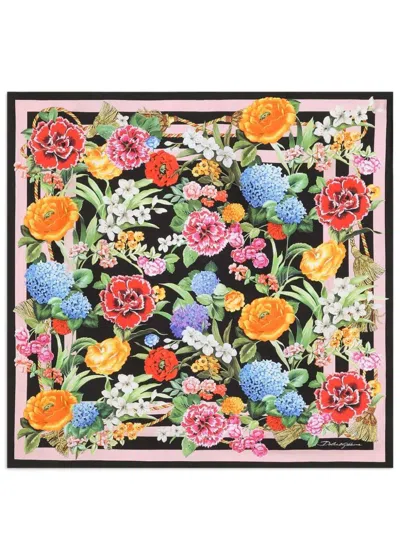 DOLCE & GABBANA FLORAL SCARF