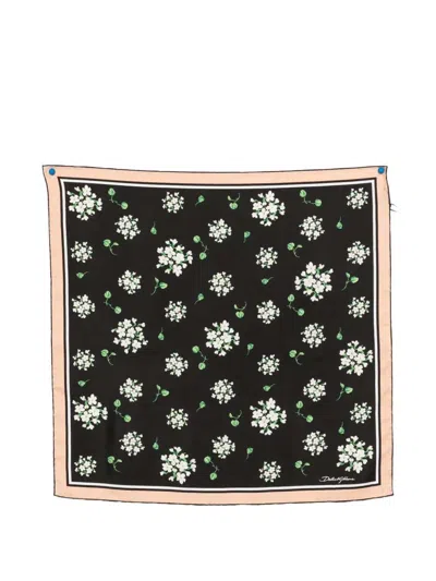 Dolce & Gabbana Floral Scarf In Multi