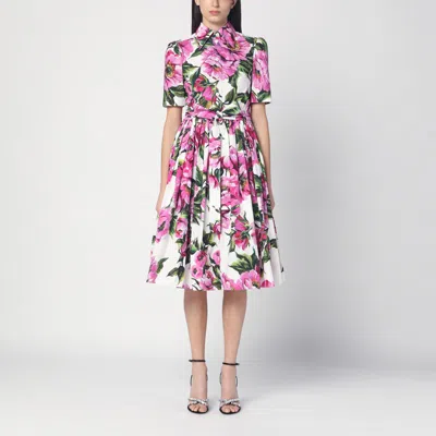 DOLCE & GABBANA FLORAL SHIRT DRESS