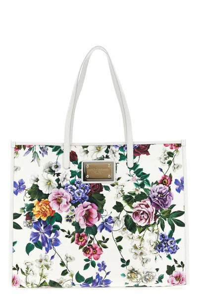Dolce & Gabbana Floral Shopping Bag In Multi