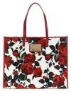 Dolce & Gabbana Women Large Canvas Tote Bag In Multicolor
