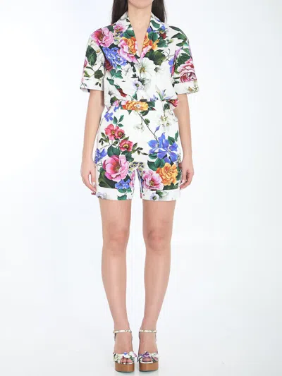 Dolce & Gabbana Floral Shorts In Multicolor