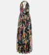 Dolce & Gabbana Floral Silk Chiffon Maxi Dress
