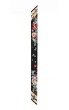 Dolce & Gabbana Floral Silk Foulard In Black