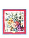 Dolce & Gabbana Floral Silk Scarf In Multi