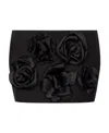 Dolce & Gabbana Ottoman Miniskirt With Flowers In Black