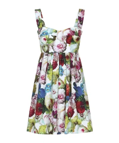 DOLCE & GABBANA FLORAL SLEEVELESS DRESS