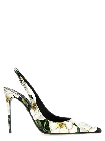 DOLCE & GABBANA DOLCE & GABBANA FLORAL SLINGBACK