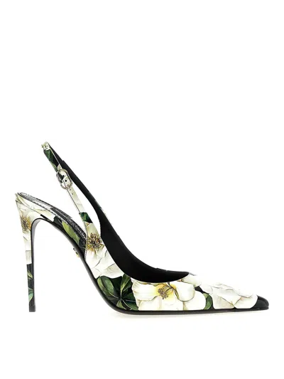 DOLCE & GABBANA FLORAL SLINGBACK