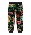 Dolce & Gabbana Flower-print Brand-design-plaque Cotton-blend Jogging Bottoms 6-12 Y