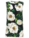 Dolce & Gabbana Gardenia Print Stretch Silk Charmeuse Sleeveless Top