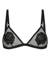 Dolce & Gabbana Floral Triangle Bra In Multi