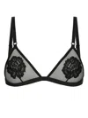 Dolce & Gabbana Soft Cup Triangle Bra In Black