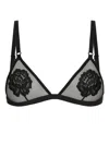 Dolce & Gabbana Soft Cup Triangle Bra In Black
