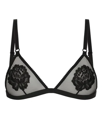 DOLCE & GABBANA FLORAL TRIANGLE BRA