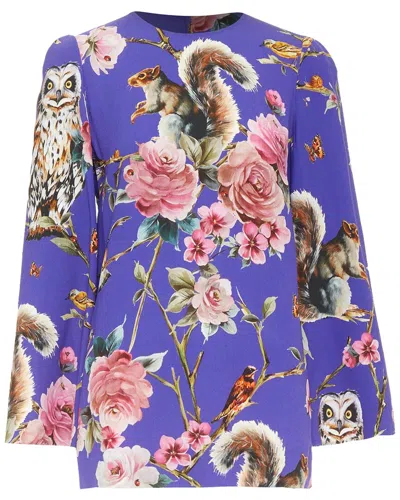 Pre-owned Dolce & Gabbana Floral Tunic Top