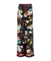 Dolce & Gabbana Multicolor Pants Frontal With Buttons In Black