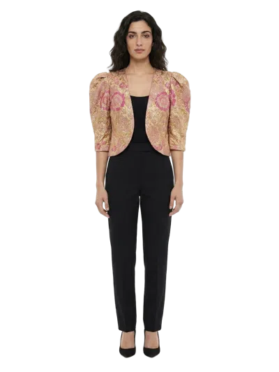 Dolce & Gabbana Floral-jacquard Acetate Blazer In Multi