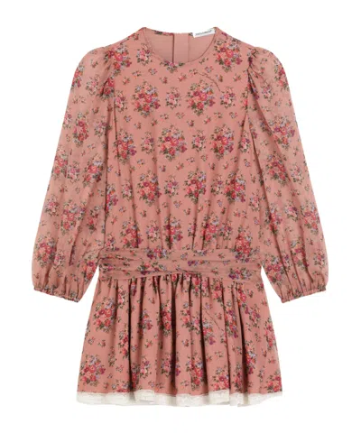 Dolce & Gabbana Floral-pattern Long-sleeved Dress In Multi