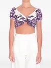 Dolce & Gabbana Floral-pattern Top In White